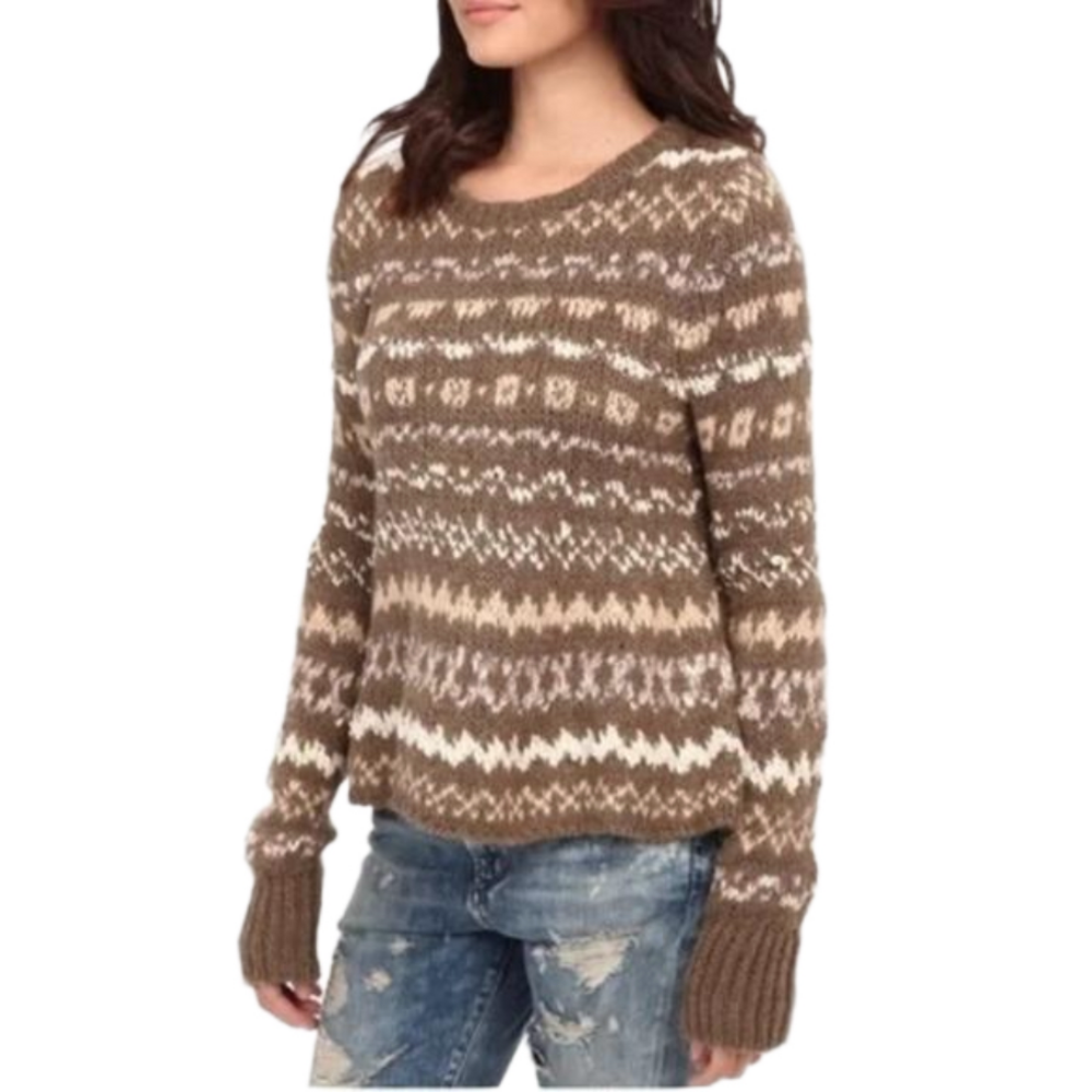Free People" Through The Storm" Wool-Blend Sweater Size small​​​​​​